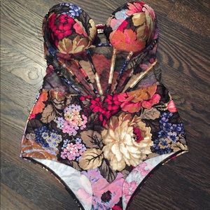 Zimmerman size 2 floral one-piece swimsuit